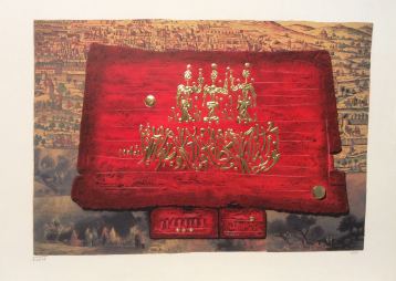 Glory to Jerusalem, Painting by Moshe Castel