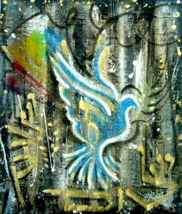 Peace 2019, Painting by Dan Groover