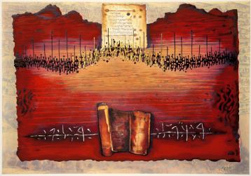 Land of Canaan, Painting by Moshe Castel