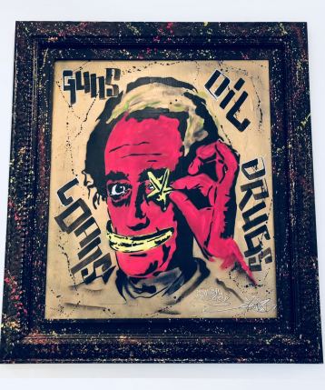 Psycho-Dali, Painting by Dan Groover