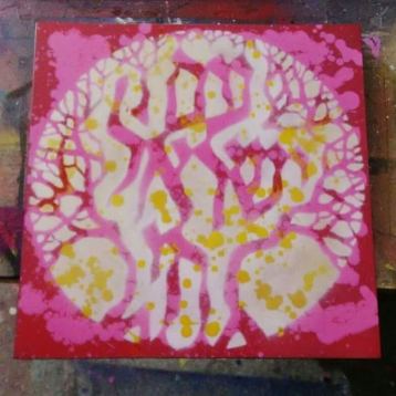Am Israel Chai (Pink), Painting by Dan Groover