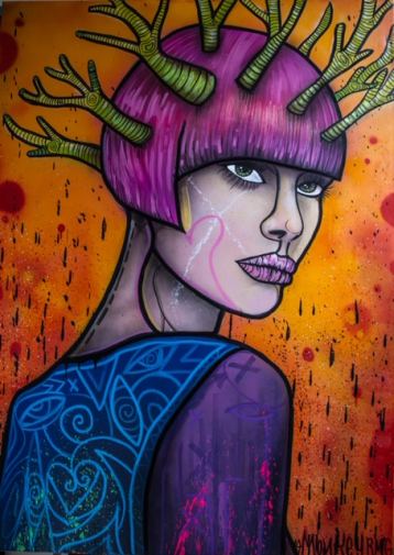 Mother of the woods, Painting by Monkey RMG