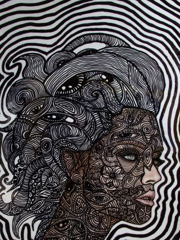 Spirit of the dark soul, Painting by Monkey RMG