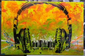 TLV - Line II, Painting by Dan Groover