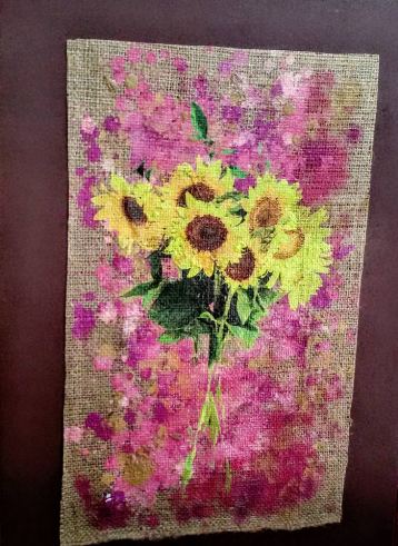 Sunflowers, Painting by Dan Groover