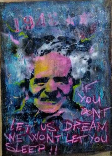 Ben Gurion 1948, Painting by Dan Groover