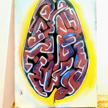 The snake, Painting by Sasha