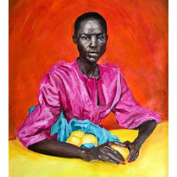 Chaos in yellow, Painting by Shimon Wanda