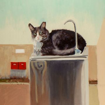 Cool cat, Painting by Maayan Shira