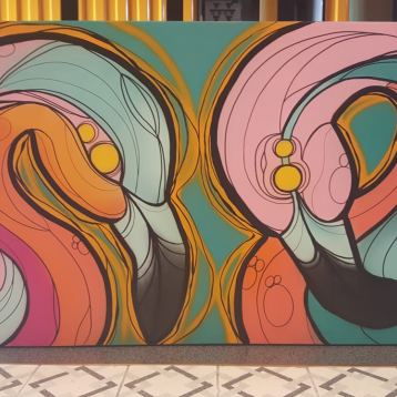 I'm with you © Michal Rubin I'm with you, Painting by Michal Rubin