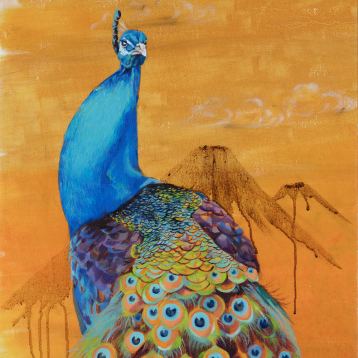 Peacock, Painting by Maayan Shira