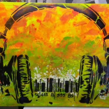 TLV - Line II, Painting by Dan Groover