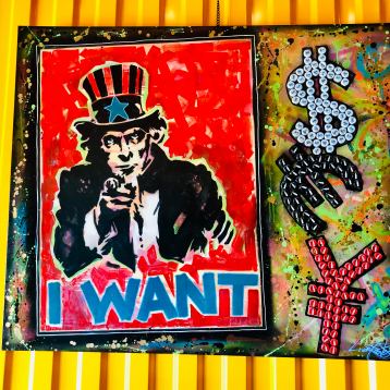 Uncle Sam, Painting by Dan Groover