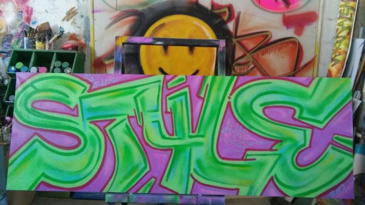 Old School Style Graffiti, Painting by Dan Groover