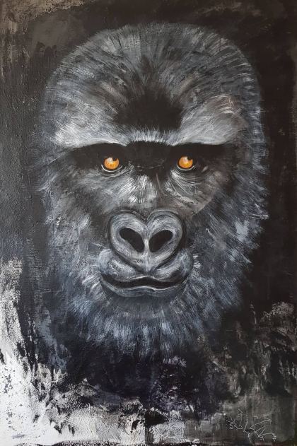 Gorilla, Peinture by Orli Ziv