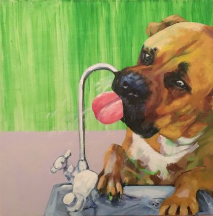 Best friend's thirst, Painting by Maayan Shira