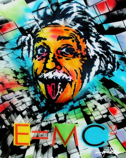 Einstein, Painting by Dan Groover