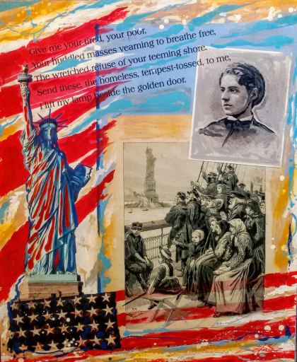Emma Lazarus, Painting by Dan Groover