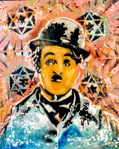 Chaplin, Painting by Dan Groover