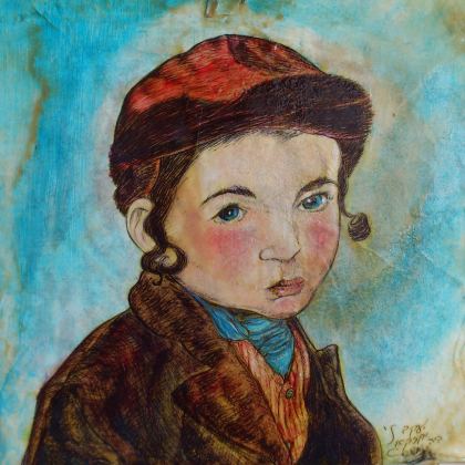 Child from Warsaw, Peinture by Yaacov Corda